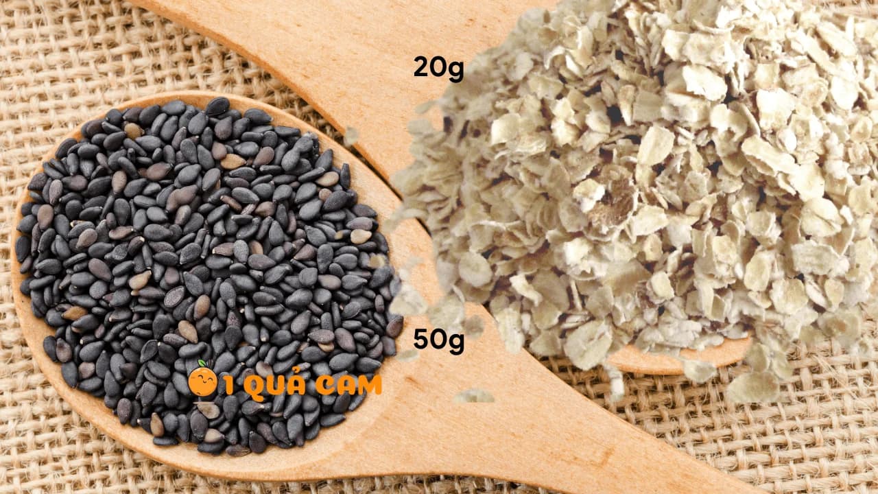 Sữa mè đen yến mạch dễ làm