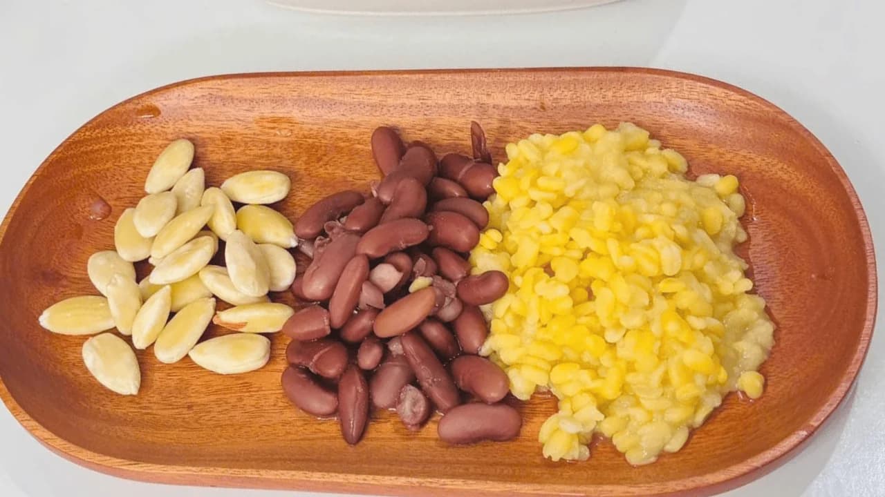 Sữa đậu đỏ đậu xanh hạnh nhân