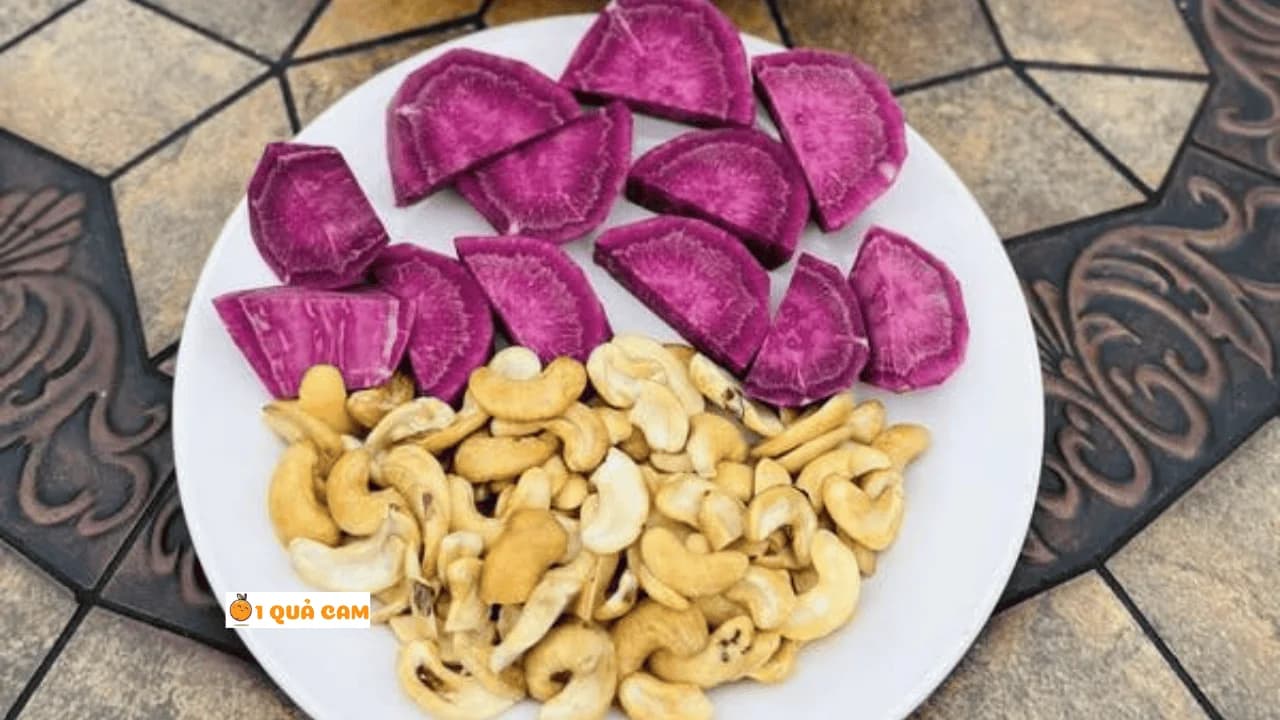 Sữa hạt điều khoai lang tím