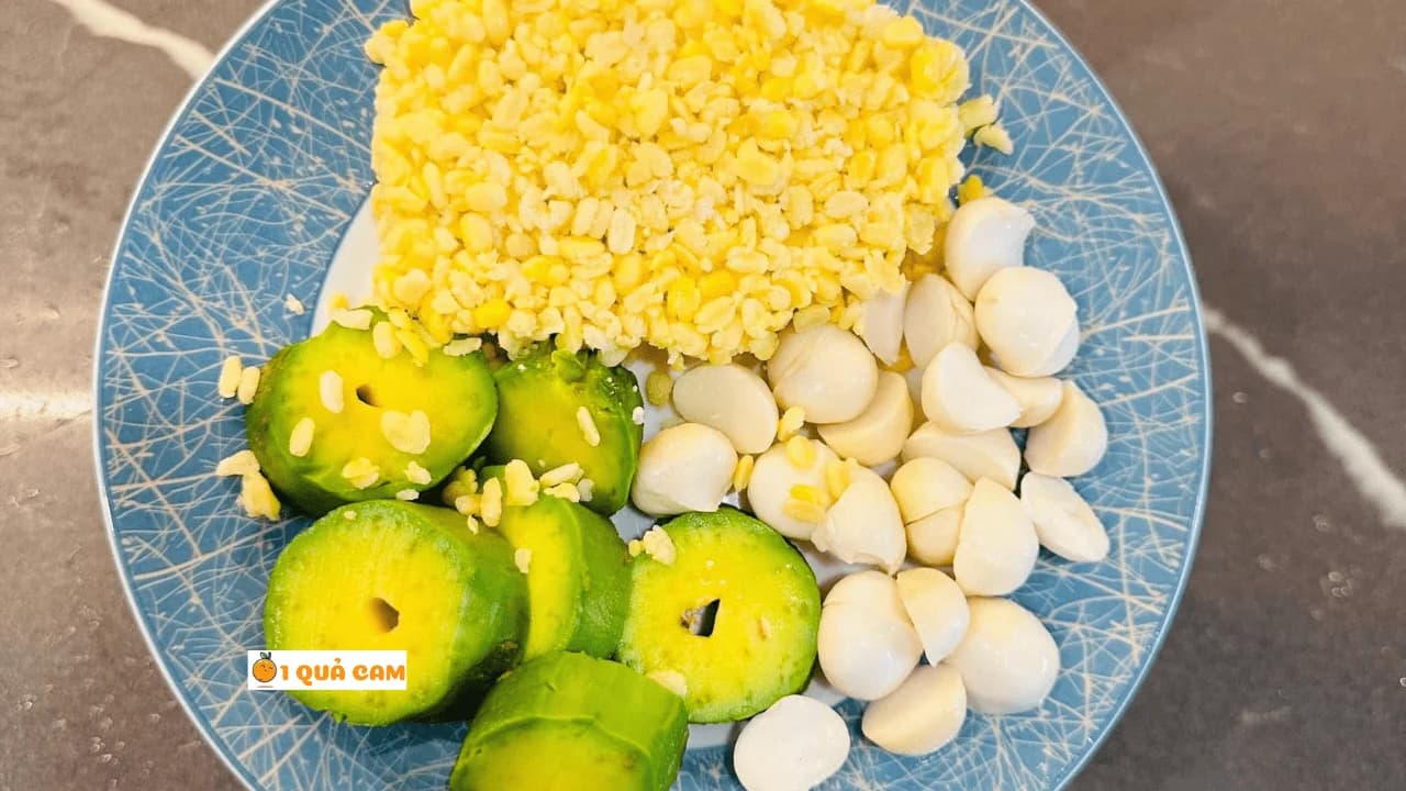 Tự làm sữa macca đậu xanh bơ