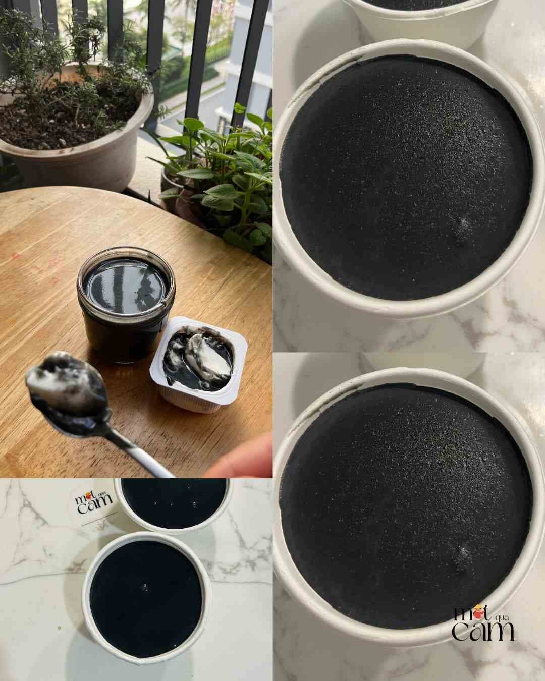 Bát chè mè đen sánh mịn, thơm sau khi nấu bằng máy làm sữa hạt