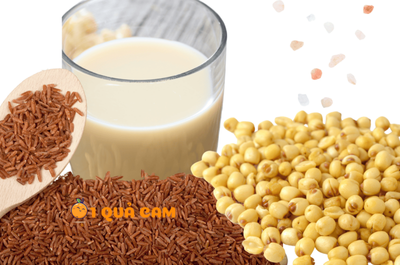 Sữa gạo lứt hạt sen dễ làm