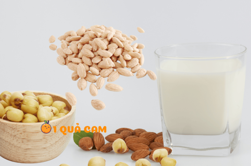Sữa hạnh nhân hạt sen ngon bùi