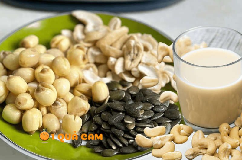 Cách làm sữa hạt bí sen điều