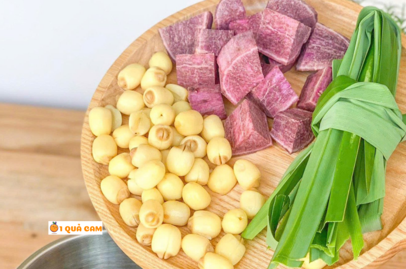 Công thức sữa hạt sen khoai lang