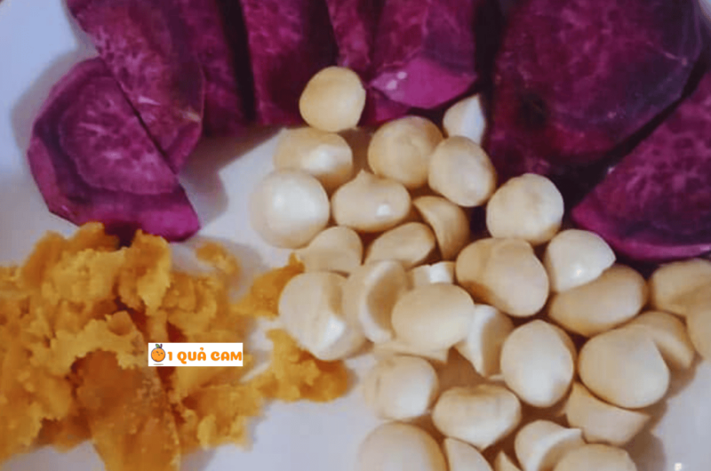 Công thức sữa khoai lang tím macca
