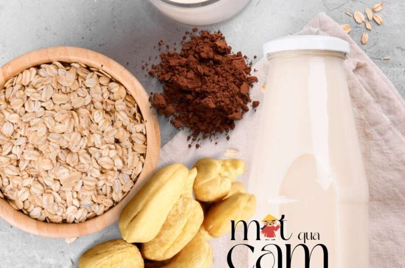 Sữa yến mạch hạt điều cacao
