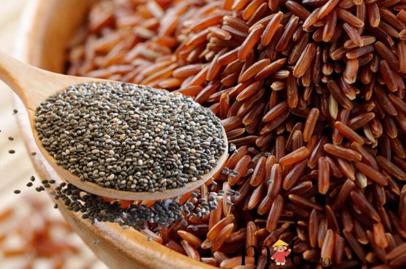 Sữa gạo lứt hạt chia